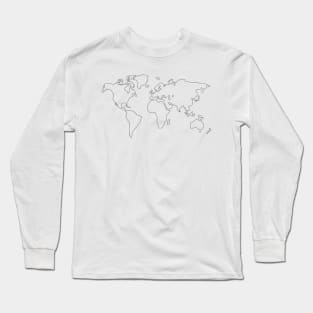 World Map Long Sleeve T-Shirt